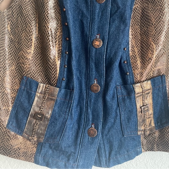 🤎VINTAGE JACKET AND VEST TOP SET🤎 - Picture 6 of 7